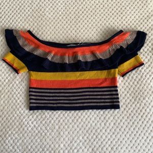 Urban outfitters off the shoulder crop top